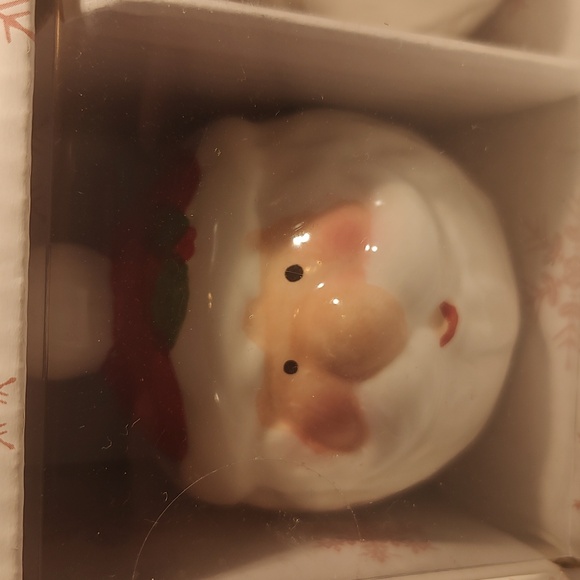 Pfaltzgraff Pair Of Santa Salt & Pepper Shakers Hand Painted New In Box - Picture 7 of 8